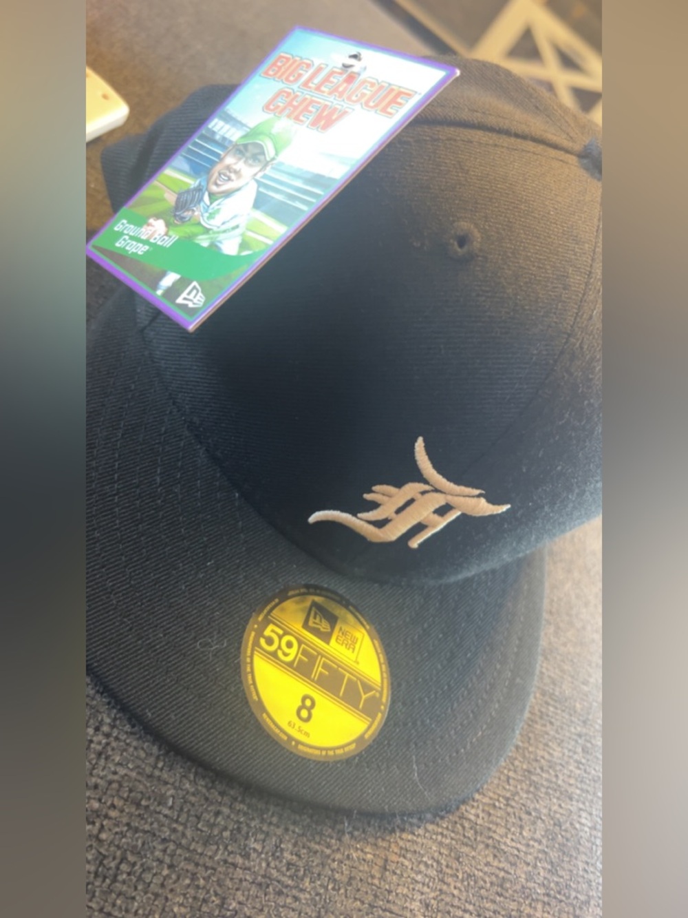 Fear of God x Big League Chew fitted hat collab.